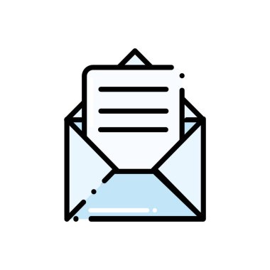 Kesikli çizgi e-posta mektup mesaj belge bilgileri