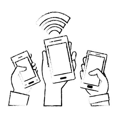 İzole smartphone tasarım