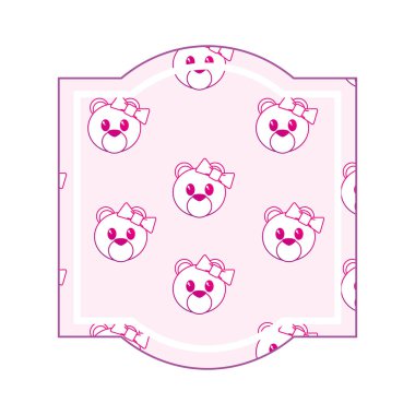 Ayılı çizgi film çerçevesi