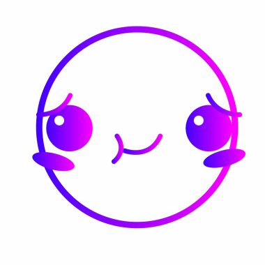 Yüz ifade karikatür karikatür ve Tema izole tasarım vektör çizim karakter