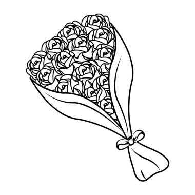 İzole gül tasarım