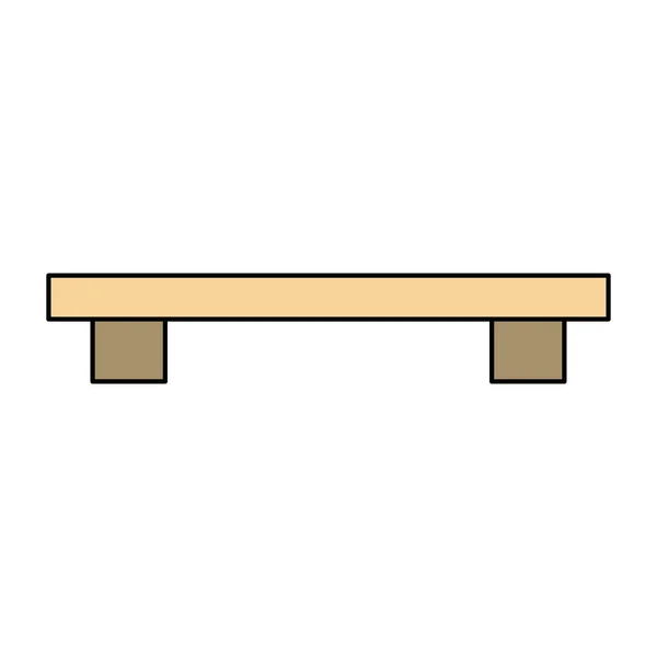Geïsoleerde meubeldesign — Stockvector