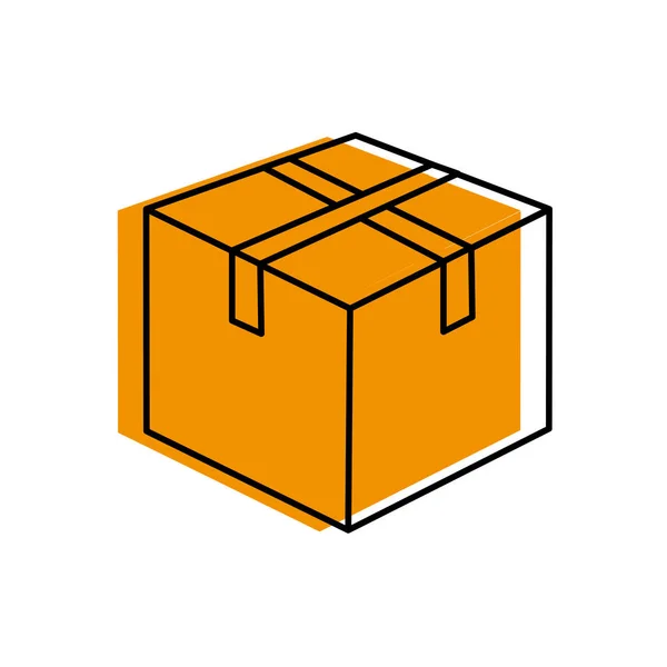 Isolierte Box-Konstruktion — Stockvektor