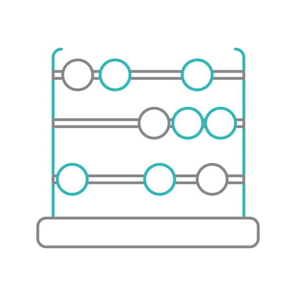 孤立的算盘设计 — 图库矢量图片