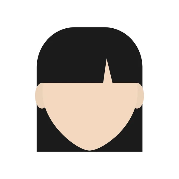 Menina avatar design — Vetor de Stock