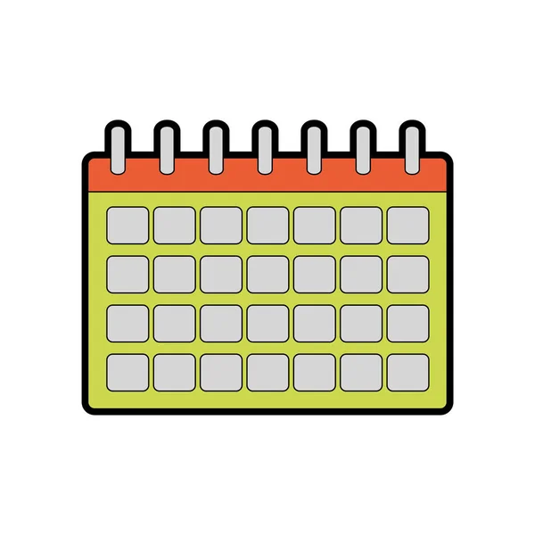 Isolated calendar design — Stock Vector