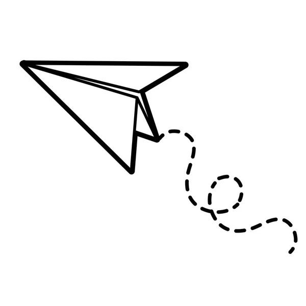 Izolované paperplane design — Stockový vektor