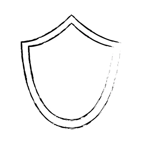 Diseño de escudo aislado — Archivo Imágenes Vectoriales