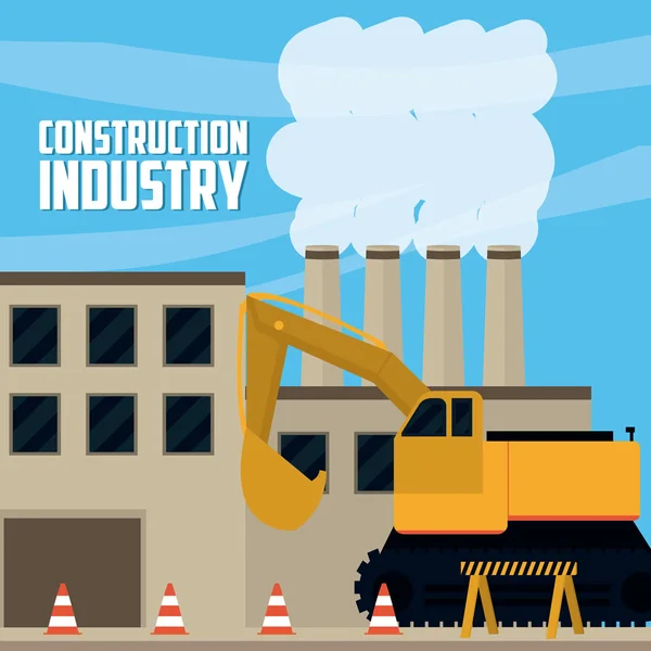 Будівництво промисловості концепції — стоковий вектор