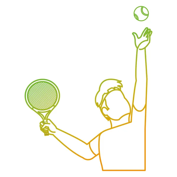 Conception de joueur de tennis — Image vectorielle