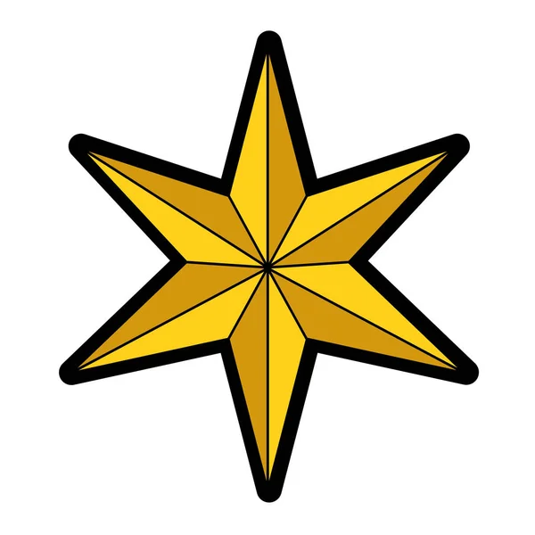 星のデザインの分離 — ストックベクタ
