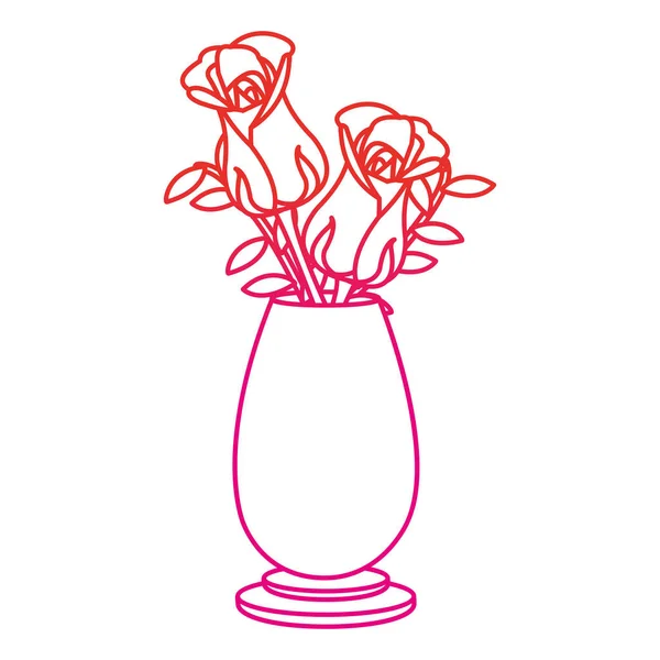 Diseño de decoración rosa — Vector de stock