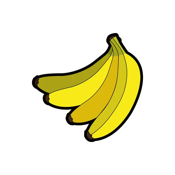 Diseño de plátano aislado — Archivo Imágenes Vectoriales