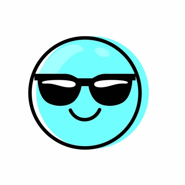 Isoliertes Emoticon-Design — Stockvektor