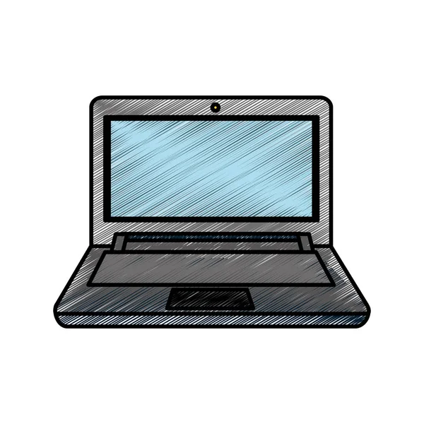 Isoliertes Laptop-Design — Stockvektor