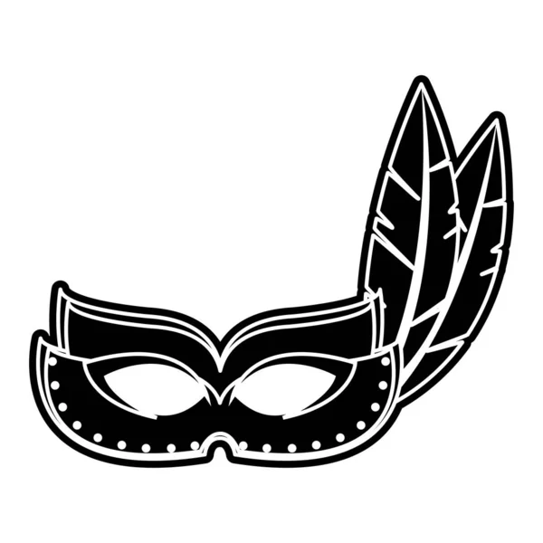 Изолированный дизайн маски — стоковый вектор