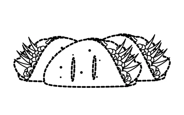 Izolované burrito design — Stockový vektor