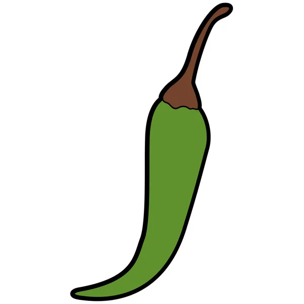 Isolated chili pepper design — Stock Vector