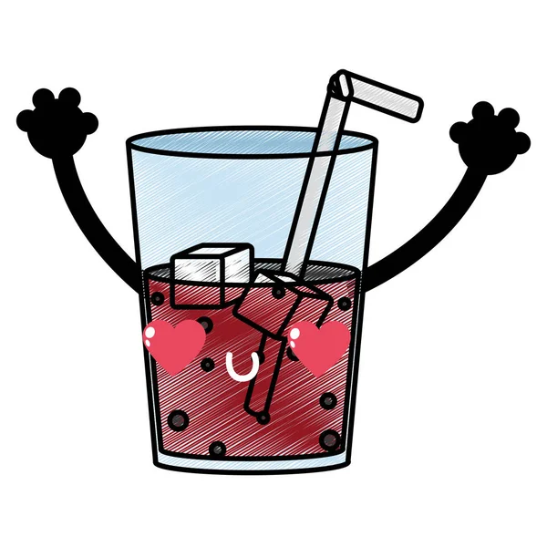 ドリンク飲料 コーラ テーマ分離デザイン ベクトル イラストのソーダ — ストックベクタ
