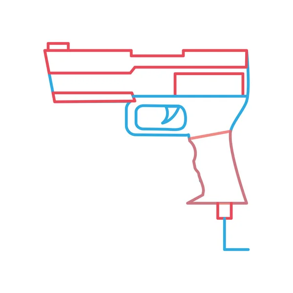 Isolierte Waffenkonstruktion — Stockvektor