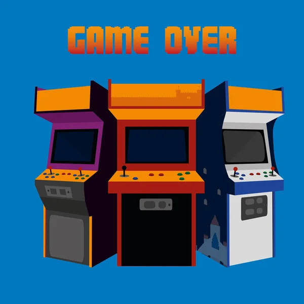 Arcade machine design — Stock Vector
