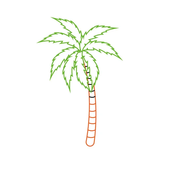 Projeto isolado de palmeiras —  Vetores de Stock