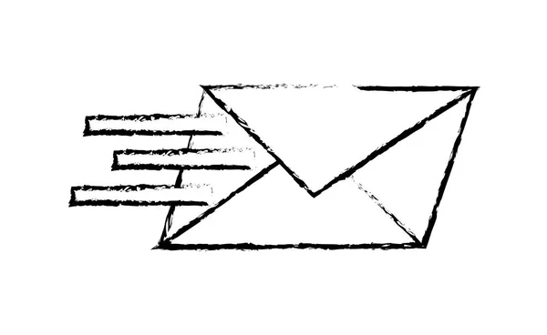 Grunge κείμενο ηλεκτρονικού ταχυδρομείου μήνυμα στυλ σημάδι — Διανυσματικό Αρχείο