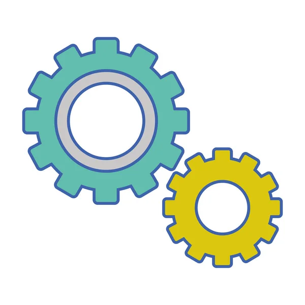 Industri gear proses teknologi - Stok Vektor