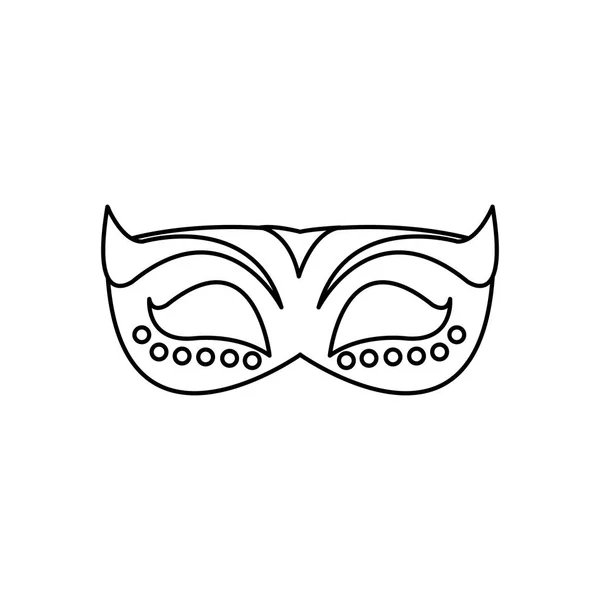 Geïsoleerde masker ontwerp — Stockvector