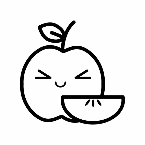 Izolované apple design — Stockový vektor