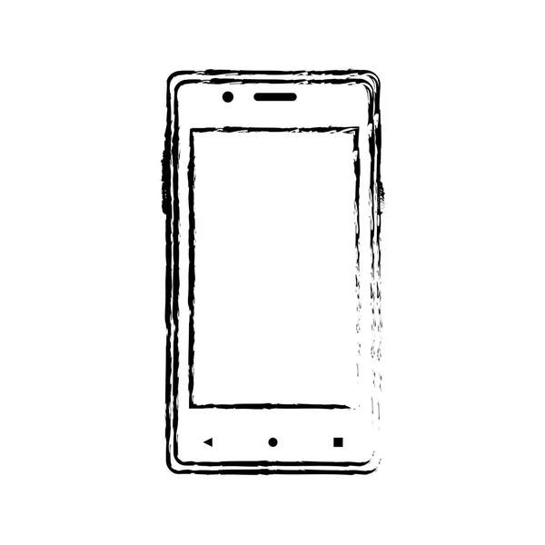 Smartphone Dispositivo Gadget Tecnología Tema Diseño Aislado Ilustración Vectorial — Vector de stock