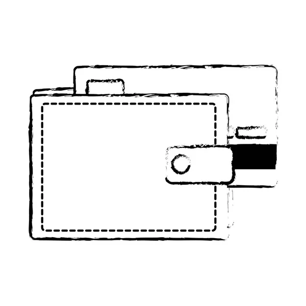 Изолированный дизайн бумажника — стоковый вектор