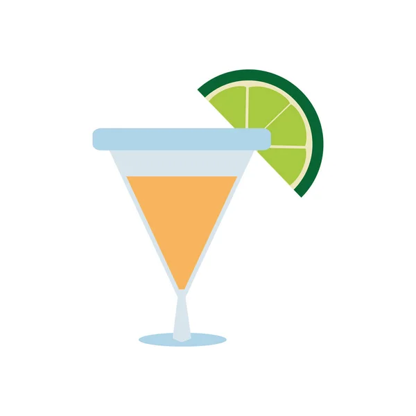 Cocktail Aus Alkoholgetränk Und Glas Thema Isolierten Design Vektor Illustration — Stockvektor