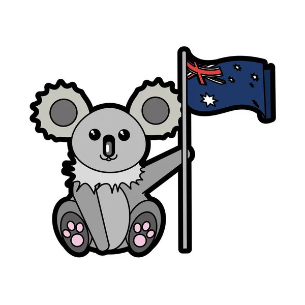 Design koala australien — Image vectorielle