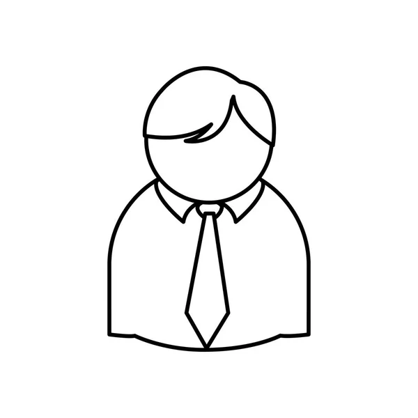 Бізнесмен Аватар Управління Корпоративна Тема Ізольований Дизайн Векторні Ілюстрації — стоковий вектор