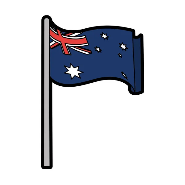Diseño de bandera australiana — Archivo Imágenes Vectoriales