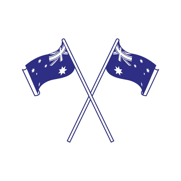 Australská vlajka design — Stockový vektor