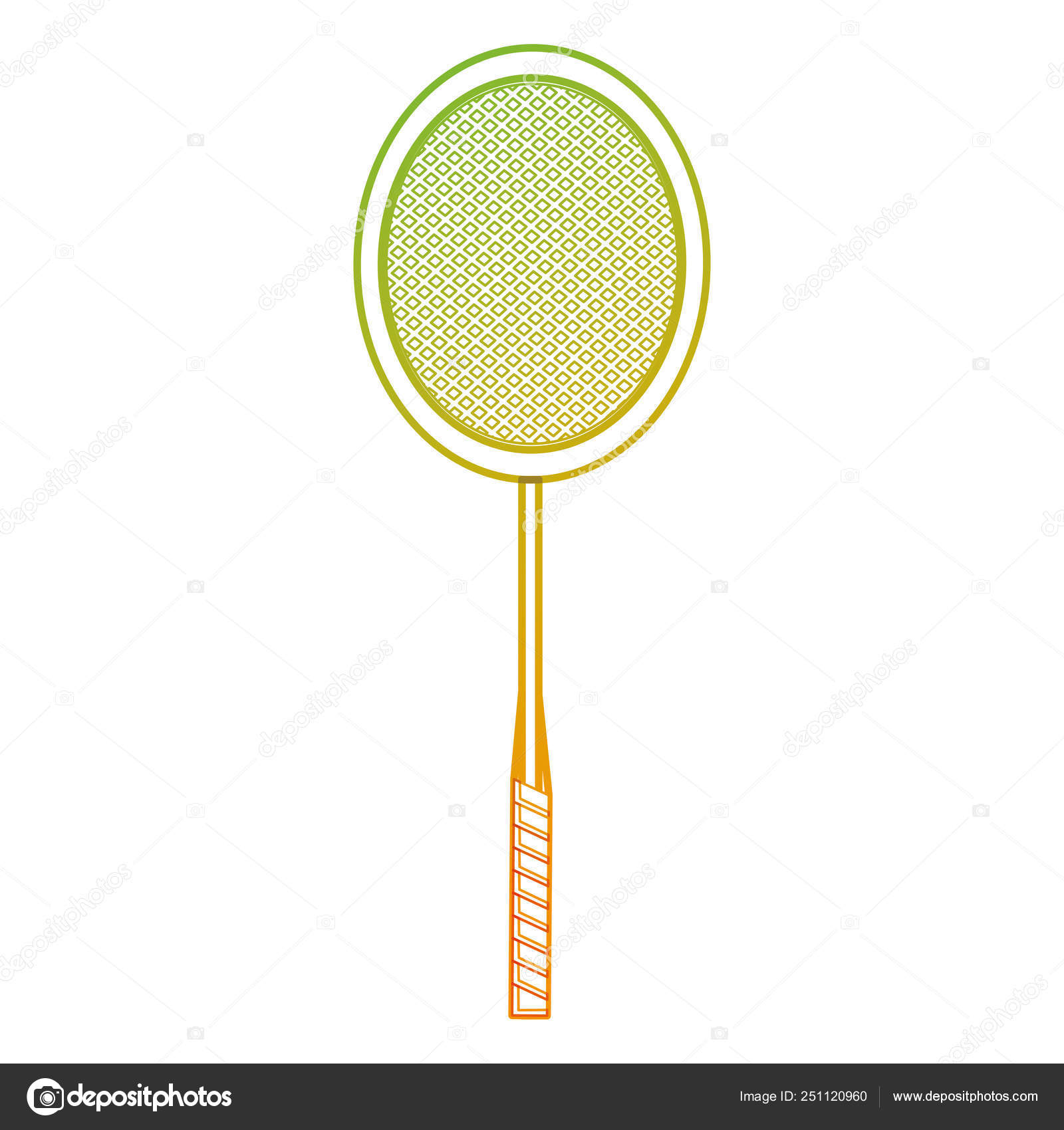 Badminton racket design Stock Vector by ©stockgiu 251120960