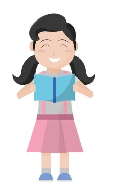 Kız ve kitap tasarımı