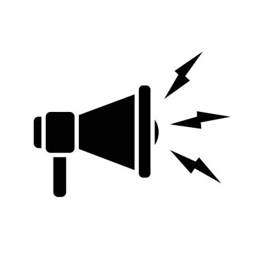 siluet megafon ses sesli mesaj iletişim