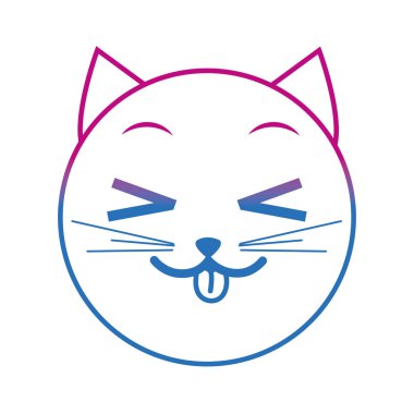 bozulmuş satır komik kedi yüz emoji ifade