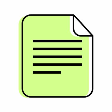 İzole belge tasarımı