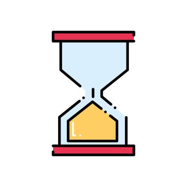 zaman kontrol için kum saati klasik nesne Kesikli çizgi