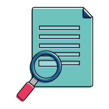 İzole belge tasarımı