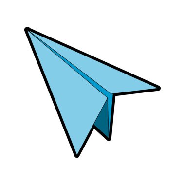 İzole paperplane tasarım