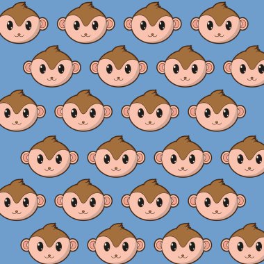 Maymun karikatür tasarım