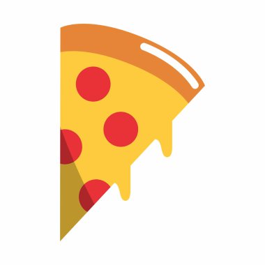 İzole pizza tasarım