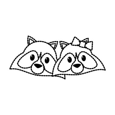 Rakun tasarım karikatür