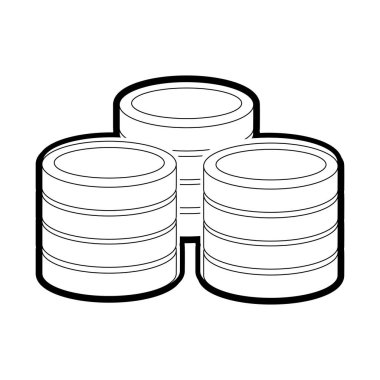 Veri Merkezi barındırma web ve Tema izole tasarım vektör çizim temel