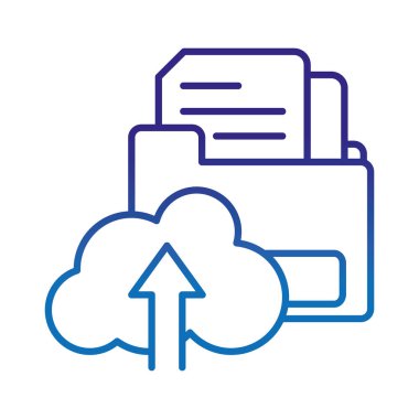 bozulmuş satır belgeleri dosya klasörü ve yükleme bulut içinde